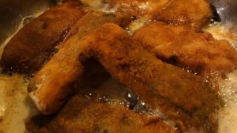 Fresh roast carp Stock Footage 107784498