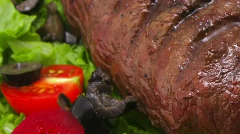 Fresh roasted big meat Vídeos de archivo 57905156