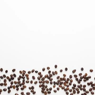 Fresh roasted coffee beans with copy space. High quality beautiful photo co.. Stock Photos