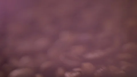 Fresh roasted coffee beans. handheld cu with lens flare B Video stock 111677477
