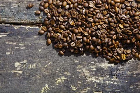 Fresh roasted coffee beans Stock Photos