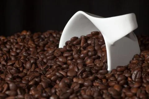 Fresh roasted  coffee Beans Foto stock