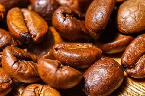 Fresh roasted coffee beans Stock Photos