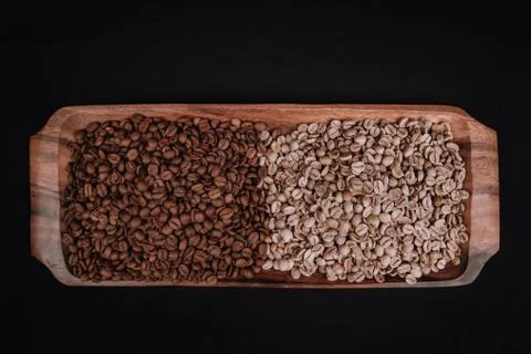 Fresh Roasted Coffee Beans Stock Photos