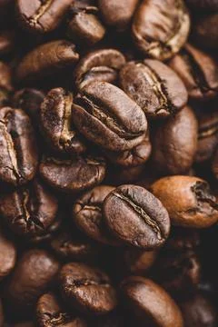 Fresh roasted coffee beans Stock Photos