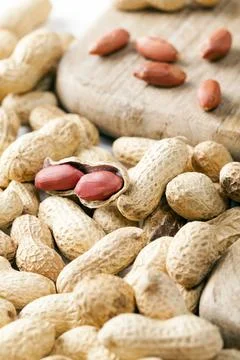 Fresh roasted peanuts Foto stock