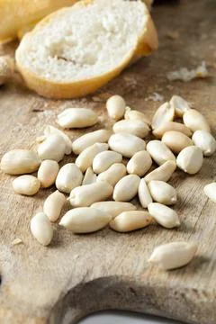 Fresh roasted peanuts Foto stock