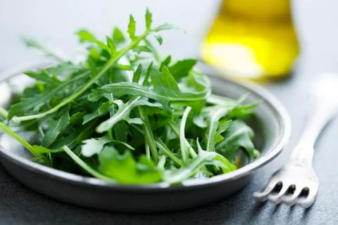 Fresh rocket salad Stock Photos