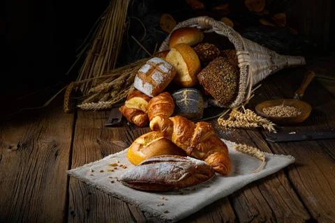 Fresh rolls in a cornucopia Fresh rolls in a cornucopia Copyright: xZoonar... Stock Photos