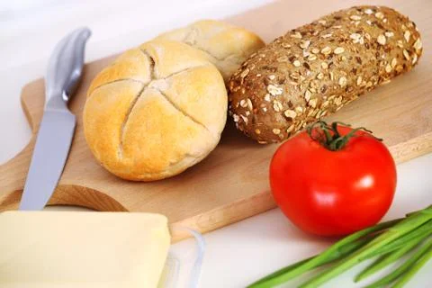 Fresh rolls Stock Photos