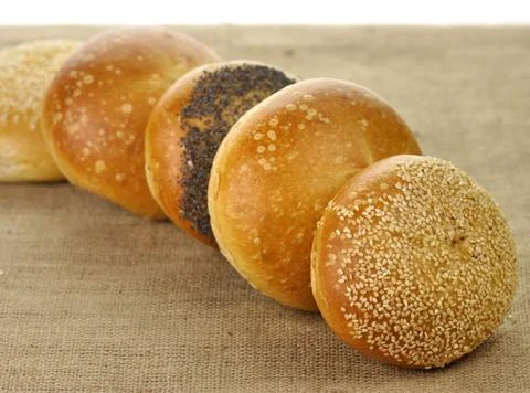Fresh rolls Stock Photos