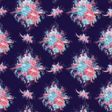 Fresh Romantic Vector Pattern Stock Illustration