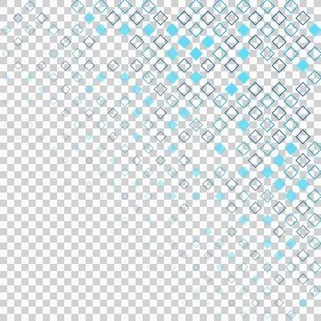 Fresh rotated squares geometric pattern transparent PNG Stock Photos