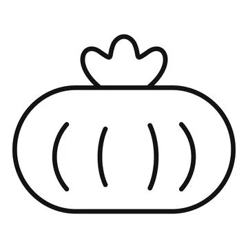 Fresh round loaf of bread with seeds for baking Stock Illustration