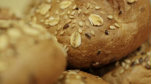 Fresh rustic bread from leavened dough 库存影片 106550901