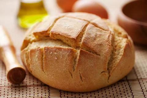 Fresh rustic bread Stock Photos