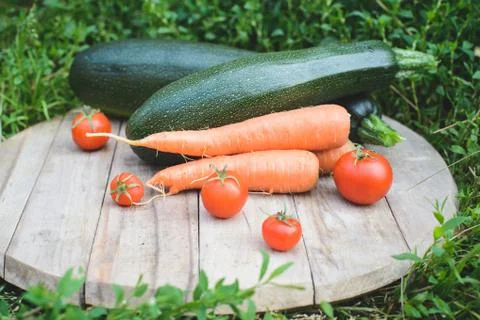 Fresh rustic harvest Stock Photos