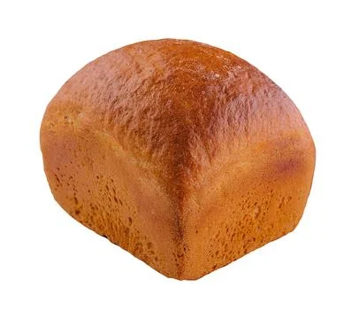 Fresh rye bread isolated on white background Stock Photos