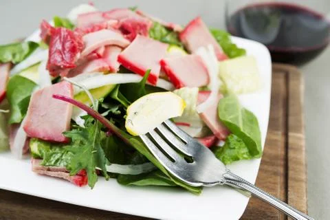 Fresh salad for dinner Stock Photos