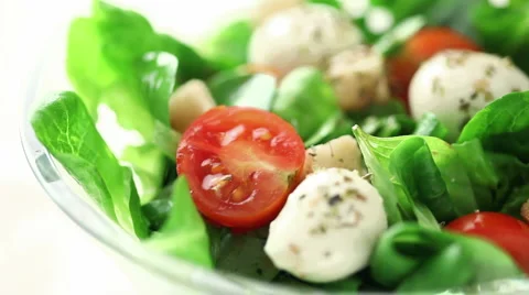 Fresh salad Stock Footage 952098