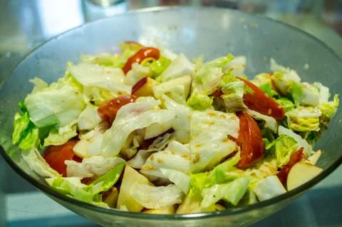 The fresh salad Stock Photos