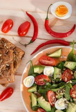 Fresh salad Stock Photos