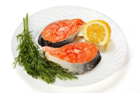 Fresh salmon Stock Photos