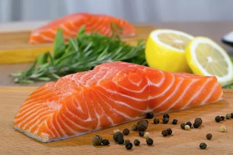 Fresh salmon Stock Photos