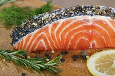 Fresh salmon Stock Photos
