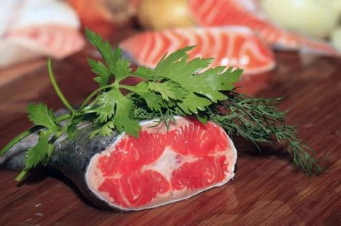 Fresh salmon Stock Photos