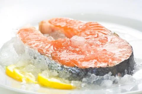 Fresh salmon  Stock Photos