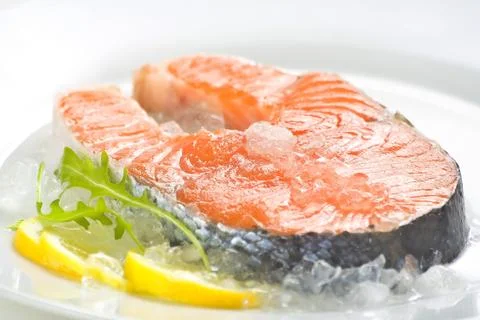 Fresh Salmon  Stock Photos