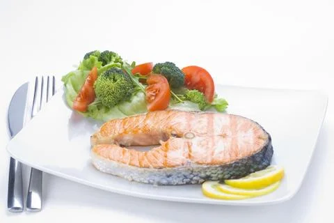 Fresh Salmon  Stock Photos