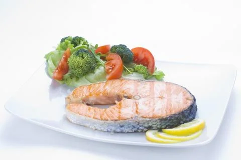 Fresh salmon  Stock Photos