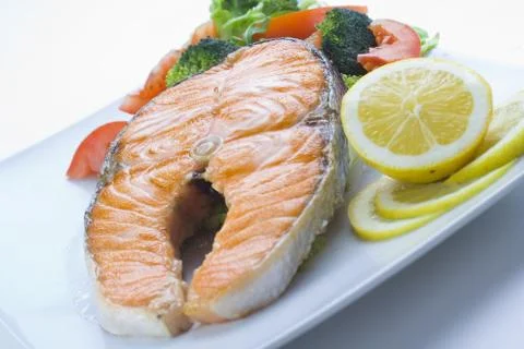 Fresh salmon  Stock Photos
