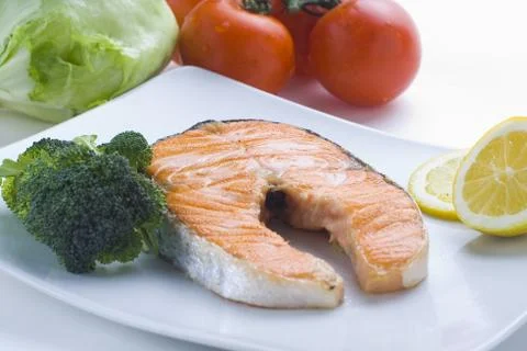Fresh salmon  Stock Photos