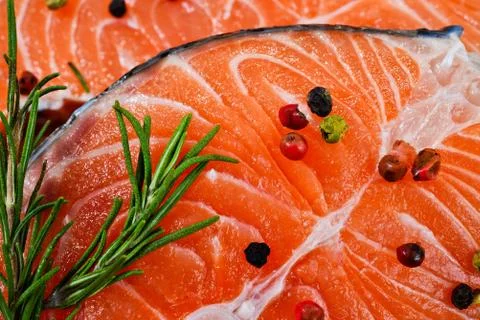 Fresh salmon Stock Photos