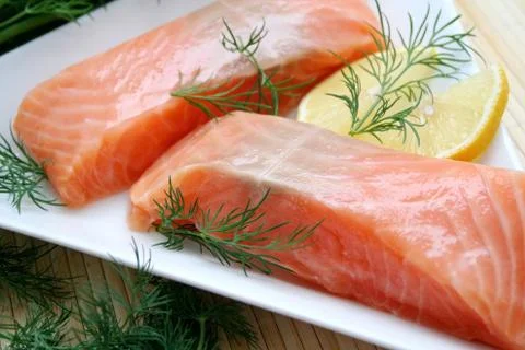 Fresh salmon Stock Photos