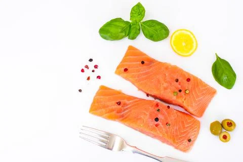 Fresh Salmon Stock Photos