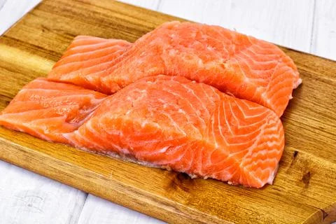 Fresh Salmon Stock Photos