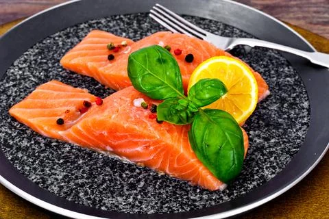 Fresh Salmon Stock Photos