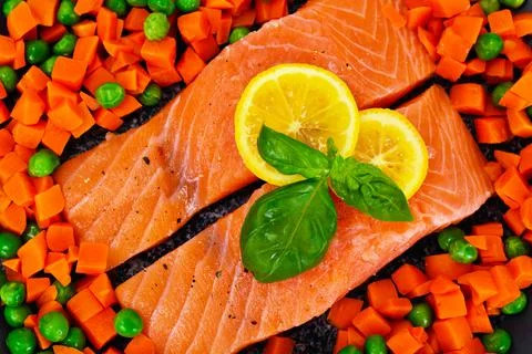 Fresh Salmon Stock Photos