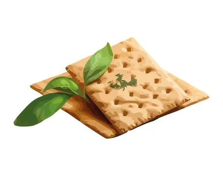 Fresh salt cracker snack 库存插图
