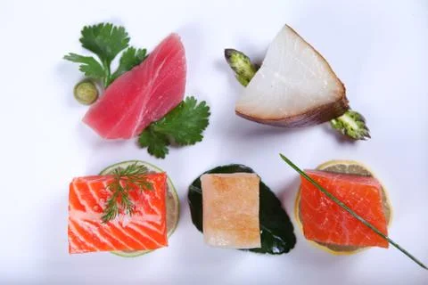 Fresh sashimi Stock Photos