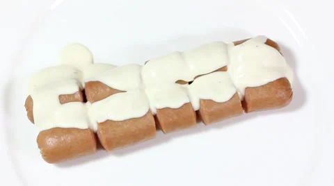 Fresh sausage Stock Footage 8647587