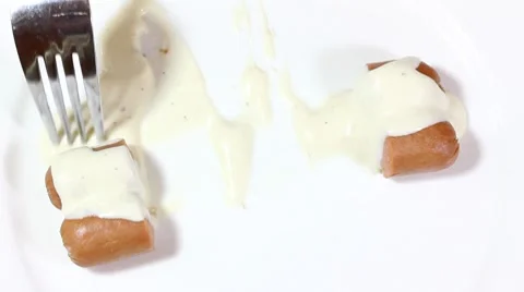 Fresh sausage Stock Footage 8647604