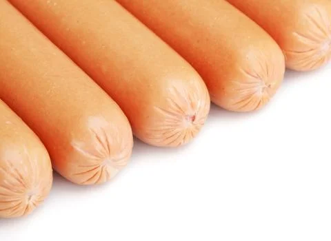 Fresh sausages Stock Photos