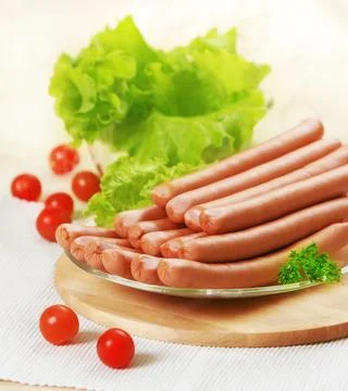 Fresh sausages 写真素材