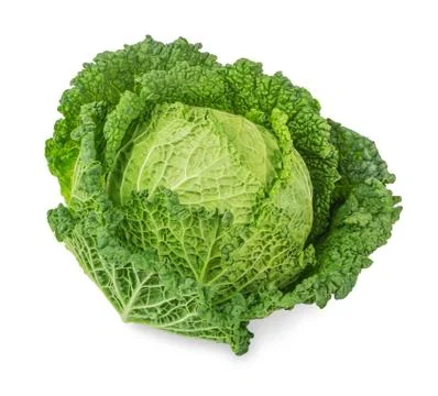 Fresh  savoy cabbage Stock Photos