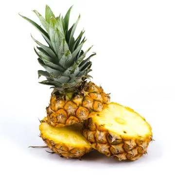 Fresh sclie pineapple Stock Photos